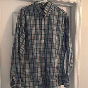 Southern Marsh Men's Plaid Shirt - Green and Blue